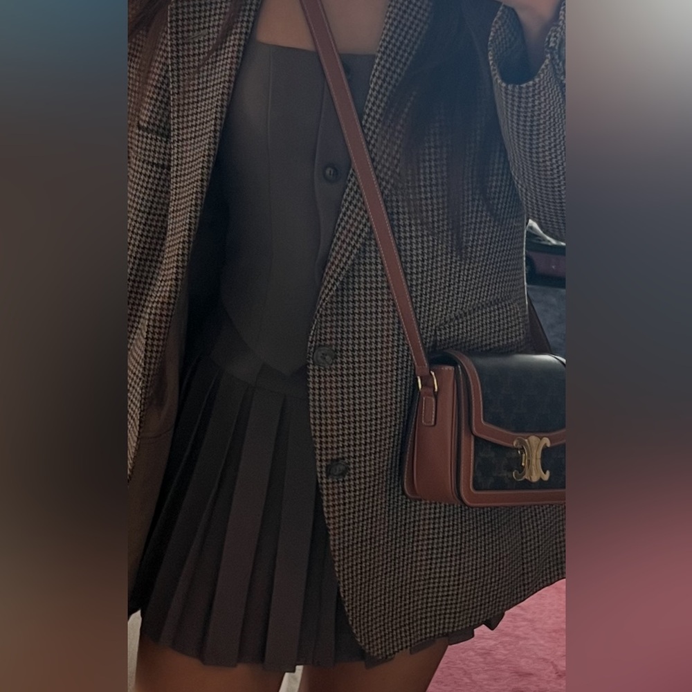 Edikted brown halter top and skirt set